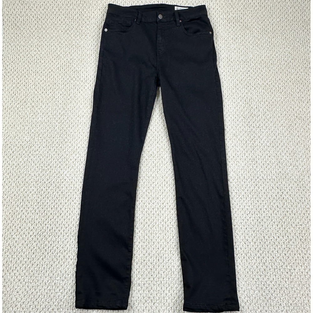 Aviator Jeans Womens 30x33 Jet Black Best Travel Straight Fit Stretch USA Made